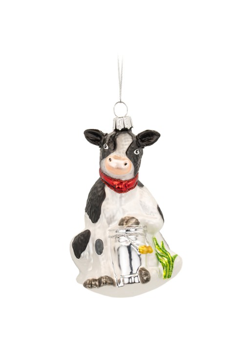 Sass & Belle Melkkoe kersthanger 11 cm
