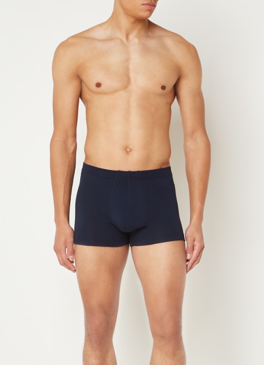 Schiesser Boxershorts in 3-pack - voorkant 2 royalblauw