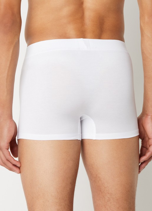 Schiesser Long Life Soft boxershort in uni  - achterkant wit