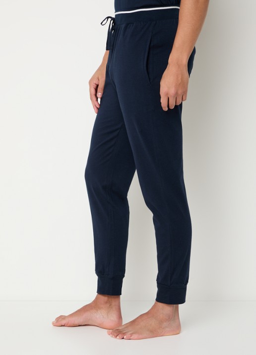 Schiesser Pyjamabroek met steekzakken - detail 5 donkerblauw