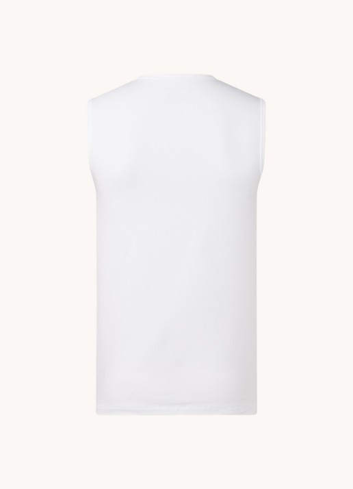 Schiesser Singlet van  katoen in 2-pack - achterkant wit