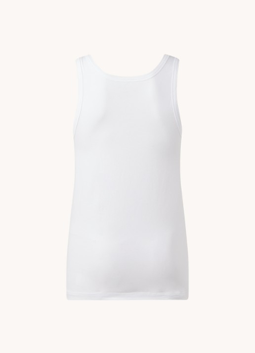Schiesser Singlet van  katoen in 2-pack - achterkant wit