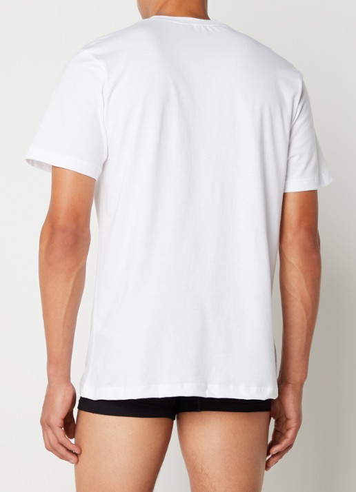 Schiesser T-shirt 2-pack - achterkant 3 wit