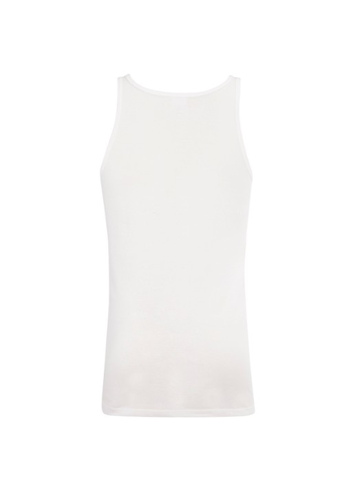 Schiesser Tanktop in uni in 2-pack - achterkant 2 wit