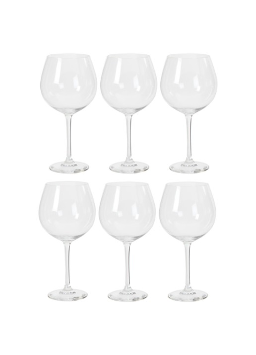 Schott Zwiesel Classico Bourgogne rode wijnglas 41 cl set van 6 - voorkant 2 transparant