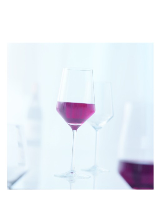 Schott Zwiesel Pure rode wijnglas 55 cl set van 2 - voorkant 2 transparant