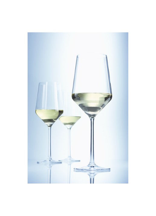 Schott Zwiesel Pure witte wijnglas 40,8 cl set van 2 - voorkant 2 transparant