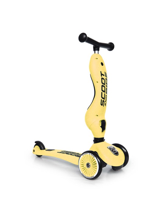 Scoot&Ride Highwaykick 1 loopfiets en step - detail 5 geel