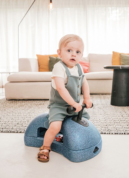 Scoot&Ride My First 3-in-1 loopwagen  - voorkant 7 blauw
