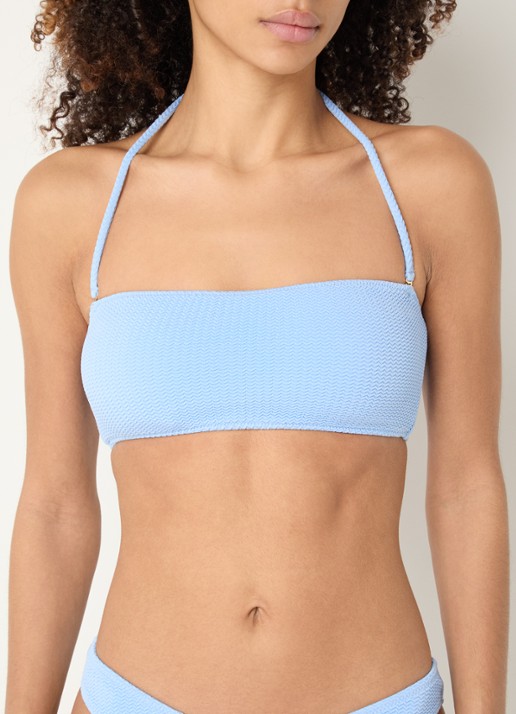 Seafolly Bandeau bikinitop met structuur