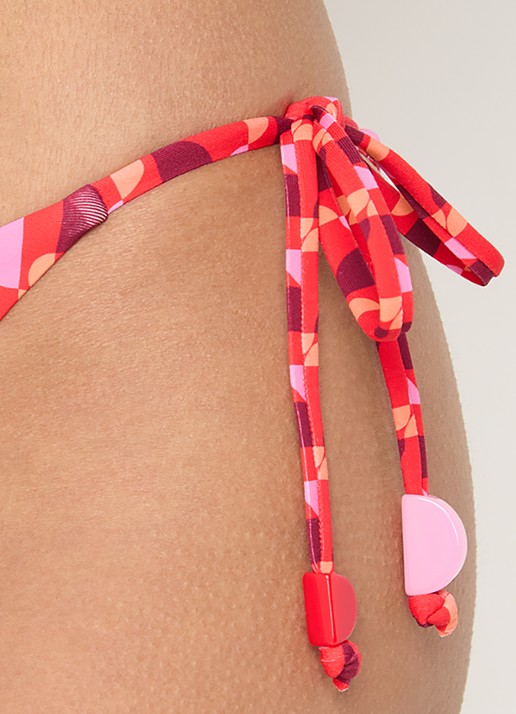 Seafolly Bikinislip met geknoopt detail - detail 2 beige