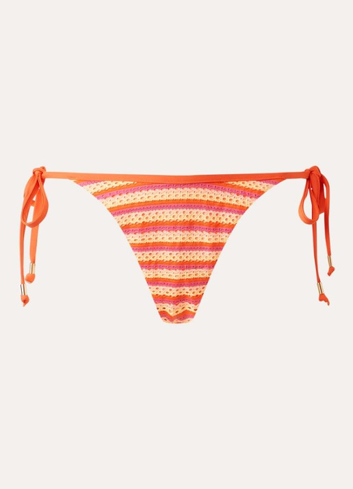 Seafolly Bikinislip met geknoopt detail - voorkant 4 roze