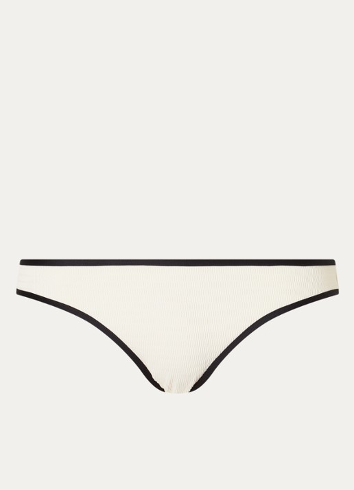 Seafolly Bikinislip met structuur - voorkant 2 gebroken wit