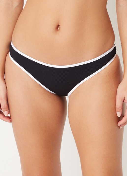Seafolly Bikinislip met structuur - detail 4 zwart