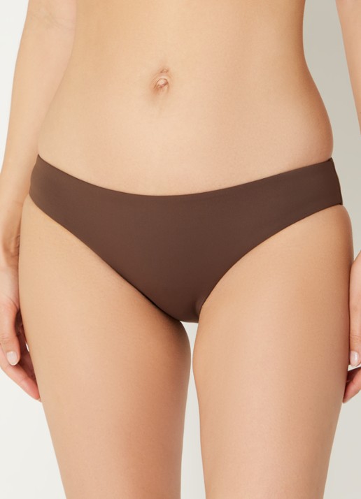 Seafolly Collective hipster bikinislip - voorkant 4 chocoladebruin