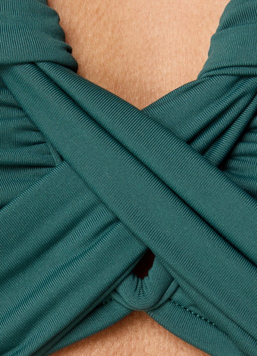 Seafolly Collective voorgevormde bikinitop - detail 2 groen