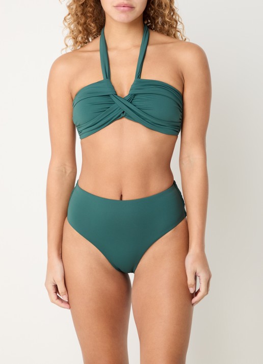 Seafolly Collective voorgevormde bikinitop - voorkant 4 groen