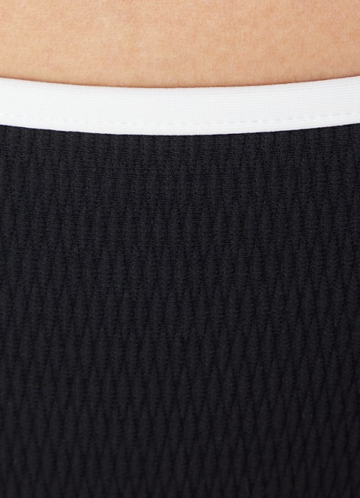 Seafolly Halter bikinitop met ribstructuur - detail 3 zwart