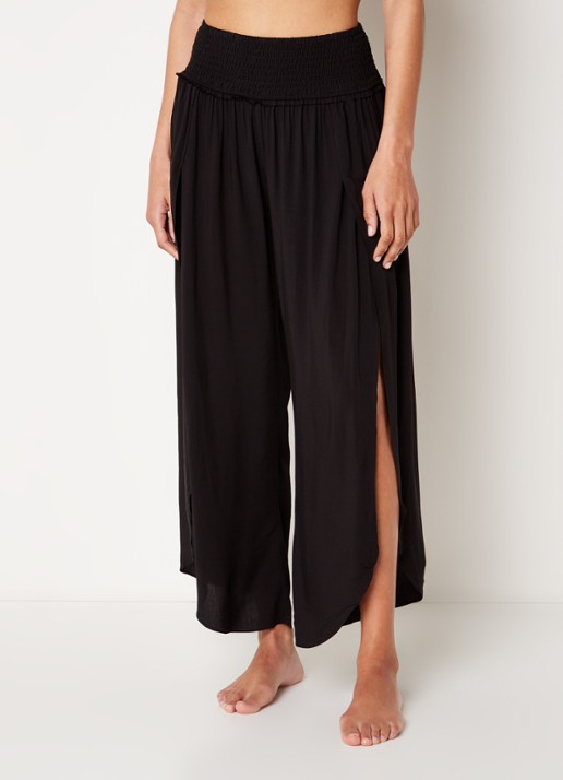 Seafolly Palazzo strandbroek met smockwerk