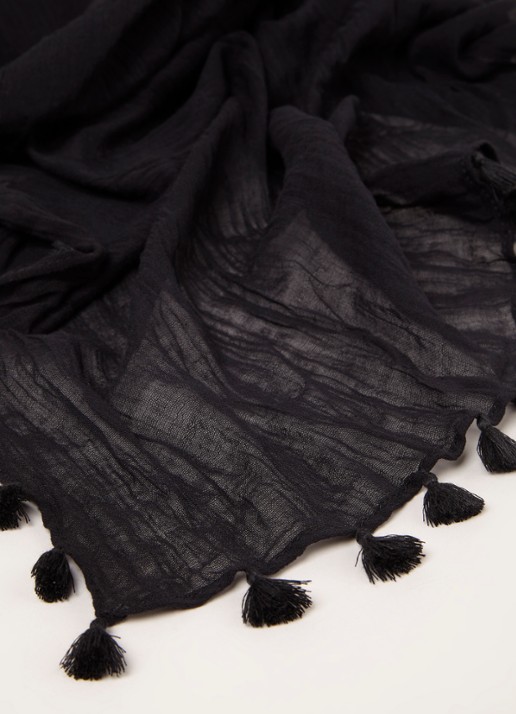 Seafolly Pareo van katoen met kwastjes