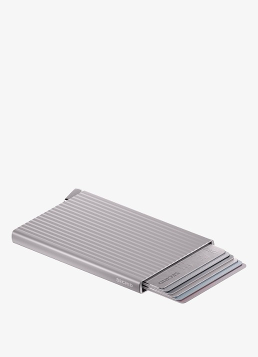 Secrid Cardprotector+ pasjeshouder van aluminium - achterkant 6 zilver