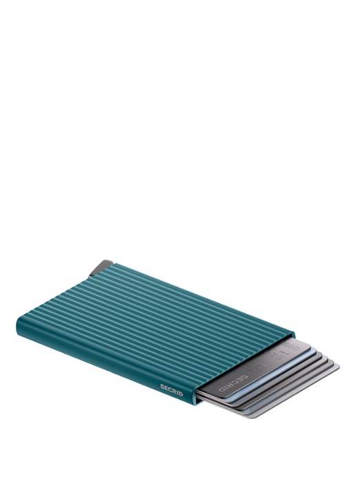 Secrid Cardprotector+ pasjeshouder van aluminium - achterkant 5 donkerblauw
