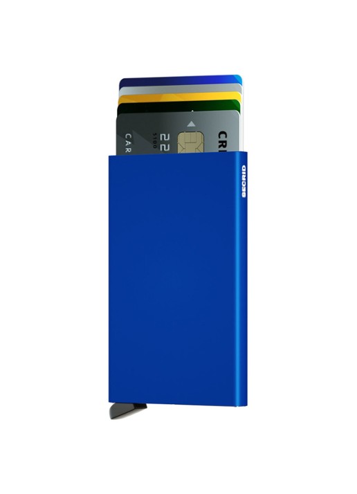 Secrid Cardprotector Wallet pasjeshouder van aluminium - voorkant 3 blauw