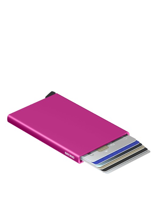 Secrid Cardprotector Wallet pasjeshouder van aluminium - achterkant 5 fuchsia