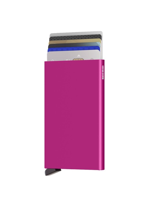 Secrid Cardprotector Wallet pasjeshouder van aluminium - voorkant 4 fuchsia