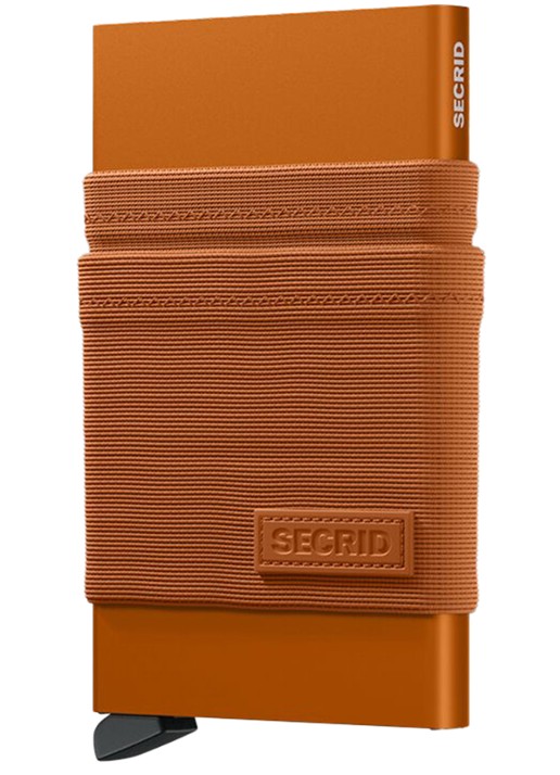 Secrid Flexwallet pasjeshouder van aluminium - achterkant 3 orange