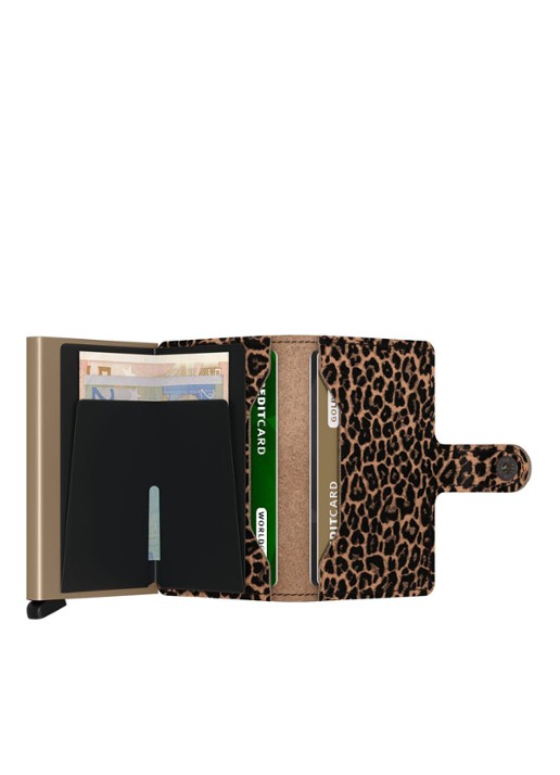 Secrid Leo Miniwallet pasjeshouder - detail beige