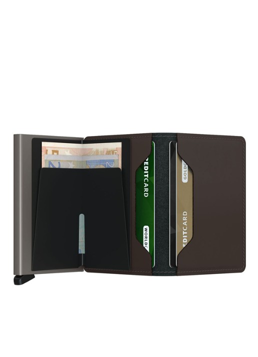 Secrid Matte Miniwallet pasjeshouder - detail 4 donkerbruin