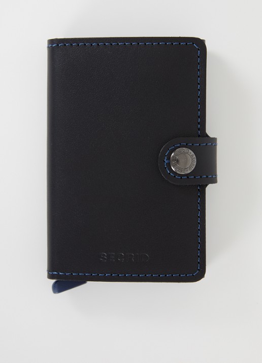 Secrid Miniwallet pasjeshouder van leer - voorkant zwart