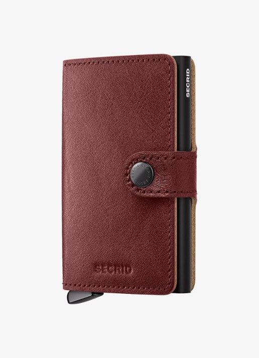 Secrid Miniwallet+ pasjeshouder van leer - voorkant 3 bruin