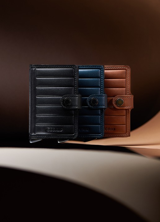 Secrid Miniwallet+ pasjeshouder van leer - detail 3 kastanjebruin