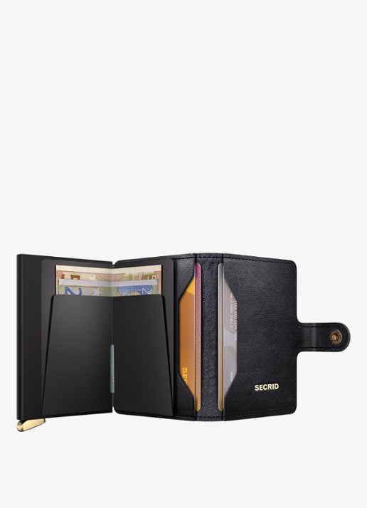 Secrid Miniwallet+ pasjeshouder van leer - detail 4 zwart