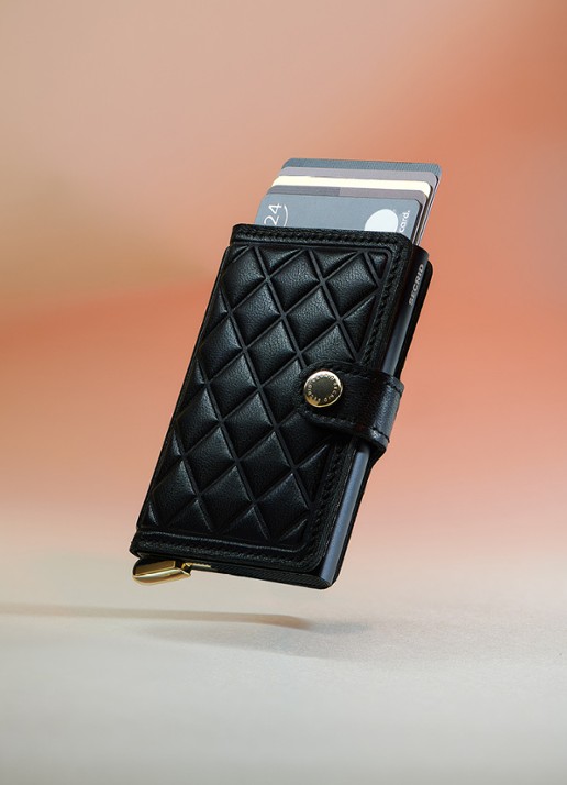 Secrid Miniwallet+ pasjeshouder van leer - detail 7 zwart