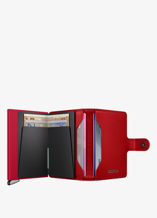 Secrid Miniwallet+ pasjeshouder van leer - detail 4 rood