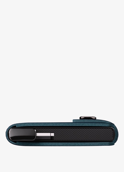 Secrid Miniwallet+ pasjeshouder van leer - detail 6 petrol