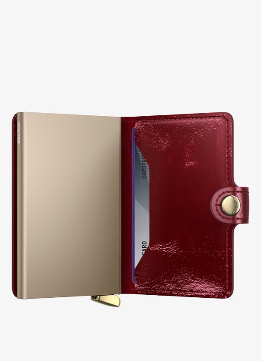 Secrid Miniwallet+ pasjeshouder van leer - detail 4 rood