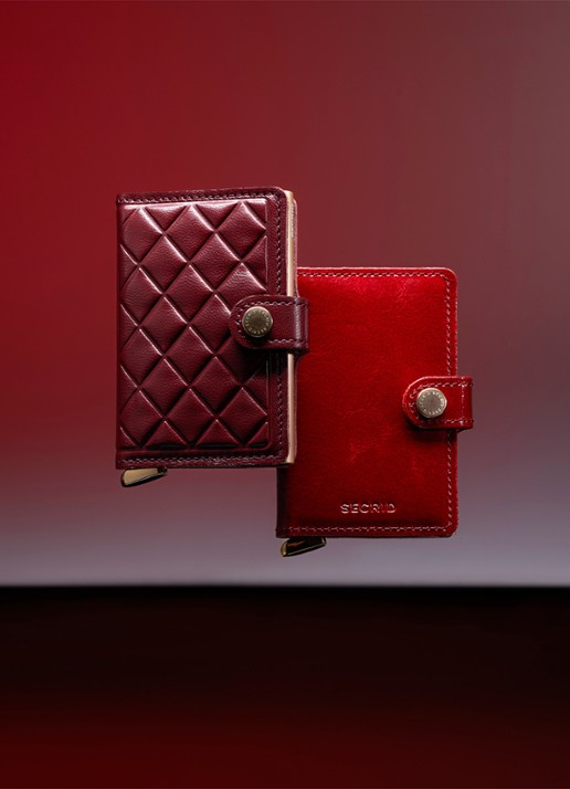 Secrid Miniwallet+ pasjeshouder van leer - detail 7 rood