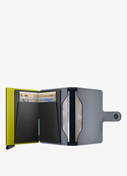 Secrid Miniwallet pasjeshouder van leer - detail 4 lichtgrijs
