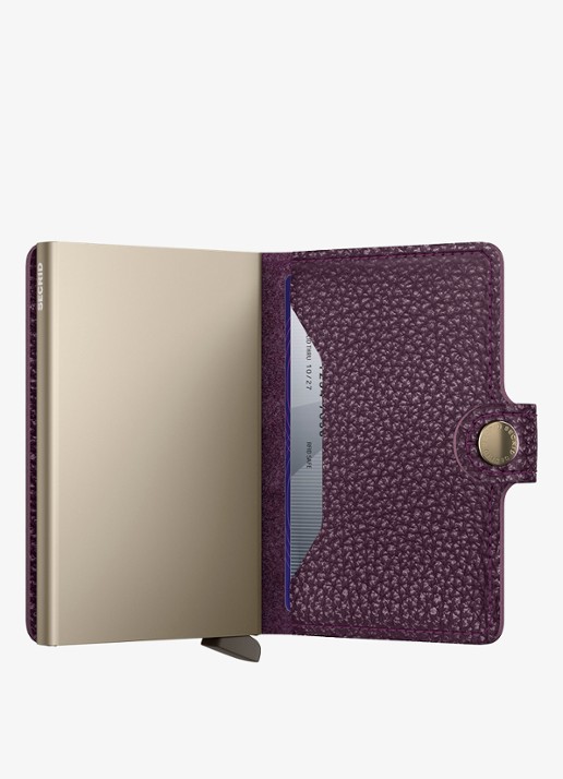 Secrid Miniwallet pasjeshouder van leer - detail 3 paars