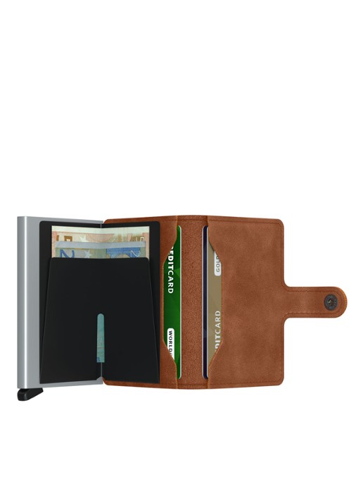 Secrid Miniwallet Wallet pasjeshouder van leer - detail 2 cognac