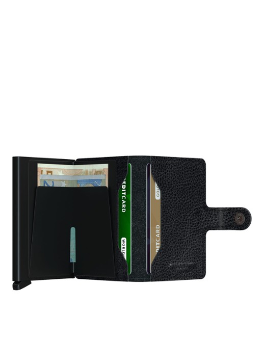 Secrid Miniwallet Wallet pasjeshouder van leer - detail 3 zwart