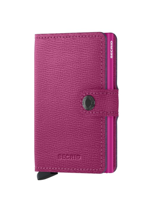 Secrid Miniwallet Wallet pasjeshouder van leer - voorkant 4 fuchsia