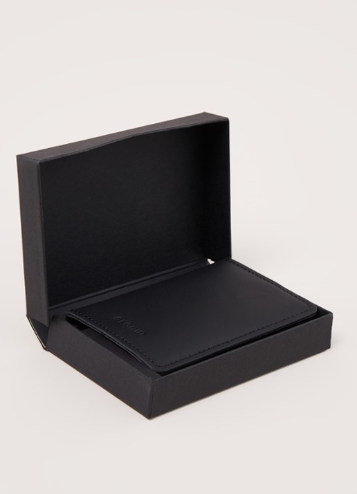 Secrid Slimwallet Matte Pasjeshouder van leer - detail 5 zwart