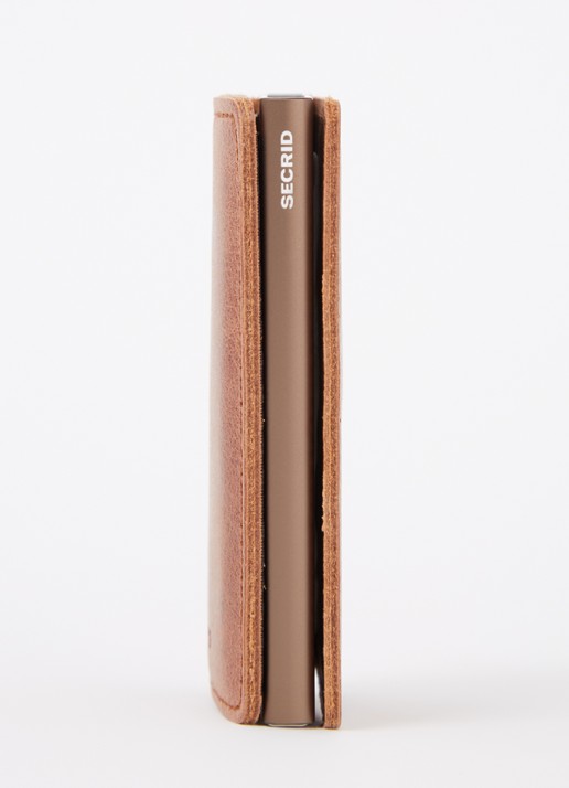 Secrid Slimwallet pasjeshouder van leer - detail 2 bruin