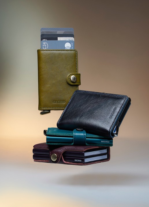 Secrid Slimwallet+ pasjeshouder van leer - detail 6 petrolgroen