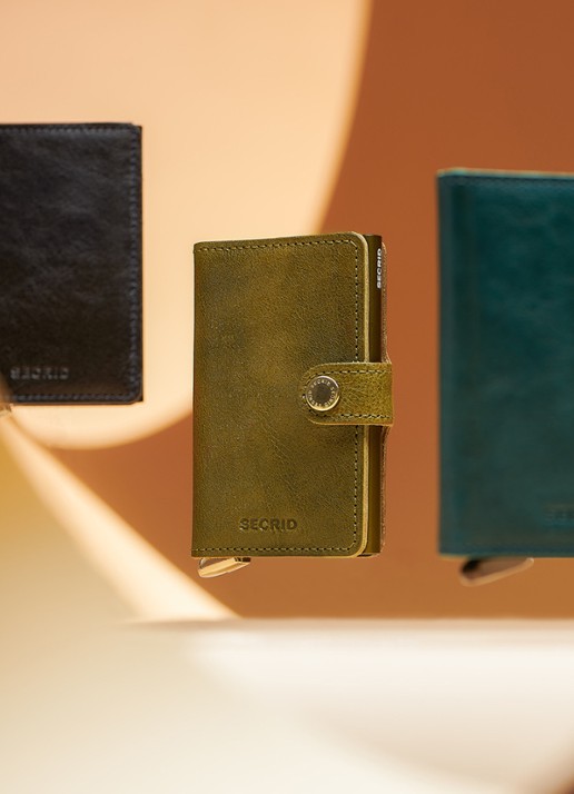 Secrid Slimwallet+ pasjeshouder van leer - detail 7 petrolgroen